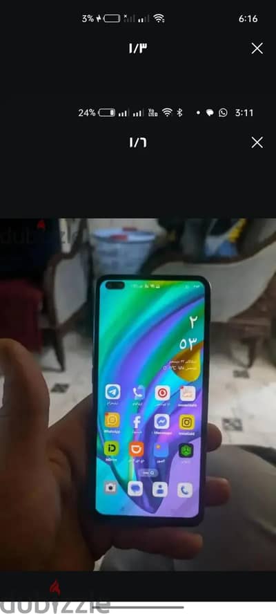 اوبو ايه 93 رام8+8 مساحه 128