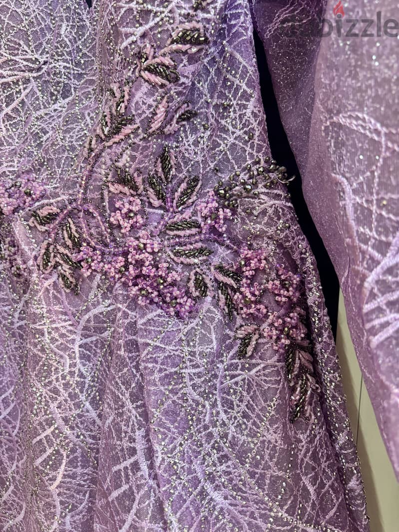 Purple soiree dress 2