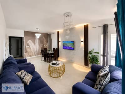 Furnished 131 sqm apartment for rent in Al Rehab, Block 111, near main roads.