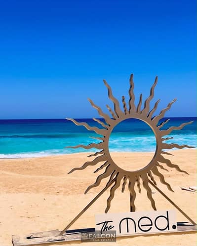With 44% Discount Own a Fully Finished 2Br Chalet 1st Row on Lagoon With Panoramic Sea View , Walled With Swan Lake in The Med Ras ElHekma North Coast