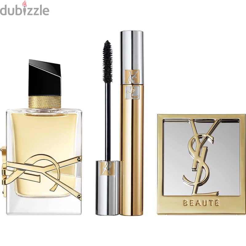 YSL Libre 50ml EDP Gift Set – Includes Mascara & Compact Mirror  1