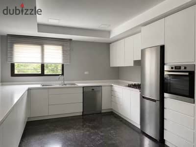Ground apartment for rent in Forty West / Courtyard SODIC 165m + 70m garden, 2 bedrooms, 2 baths, ACs & kitchen included.