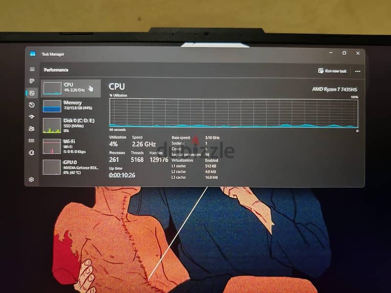 Asus tuf A15 RTX 4050 RYZEN7 5