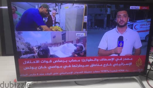 توشيبا 32 بوصه بدون عيوب بالريموت الاصلى ومفيش فصال مفيش اخرها كام