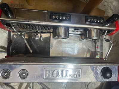 ماكينة قهوة اسبريسو 2 جروب Bou Café حالة ممتازة شغالة