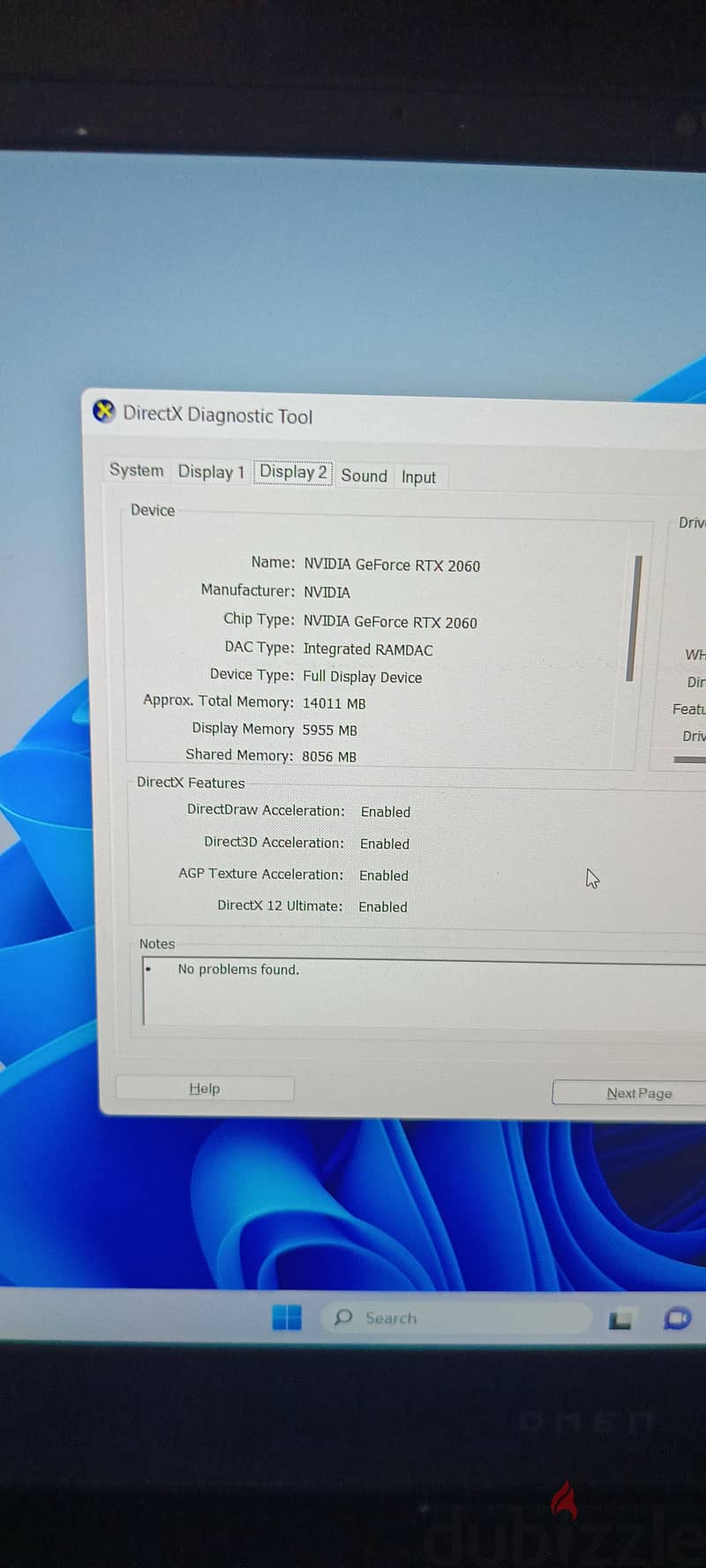 HP Omen i7 RTX 2060 6