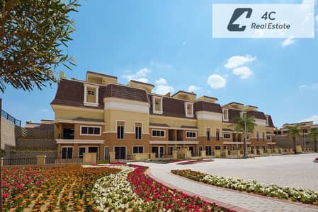 Villa for sale, ready to move, with down payment and installments, prime view, at the lowest market price, resale in Sarai Compound, New Cairo