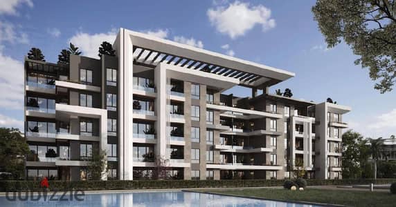 Two-bedroom apartment with a garden for sale with a down payment of 364 thousand in October Gardens, in front of Zewail University, semi-finished