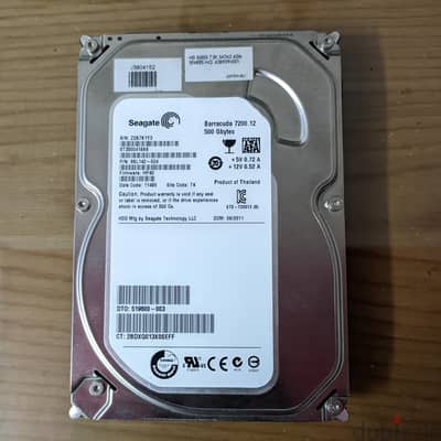 هارد ديسك Seagate 500gb / Health 100%