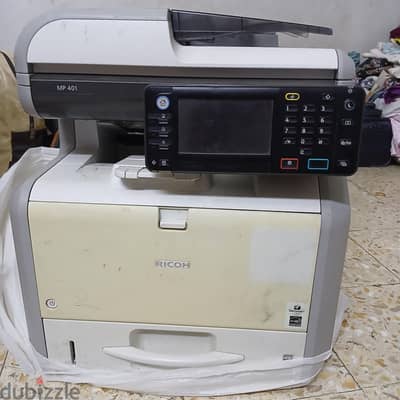 Ricoh MP 401SPF ماكينة تصوير وطباعة وسكانر – استخدامم منزلي