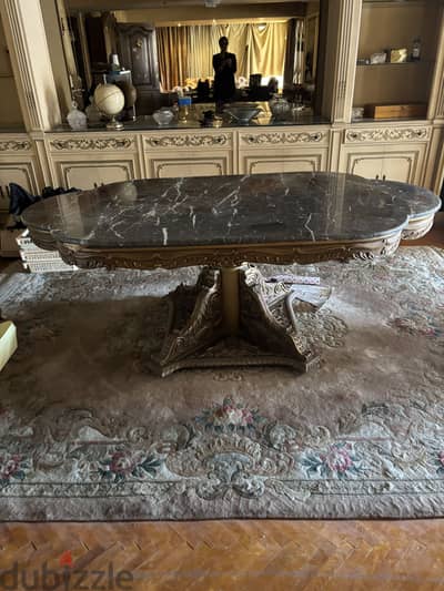 Dining table with 6 chairs