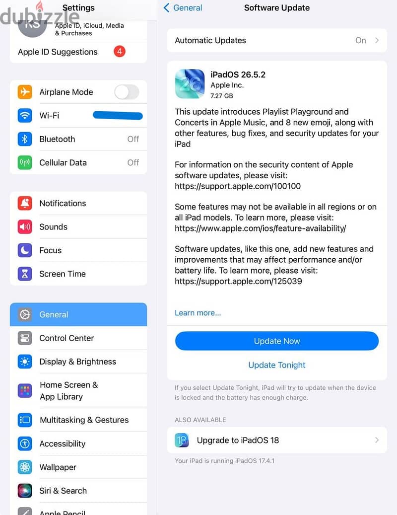 iPad 9th gen Wi-Fi & Cellular 4G - 256gb 4