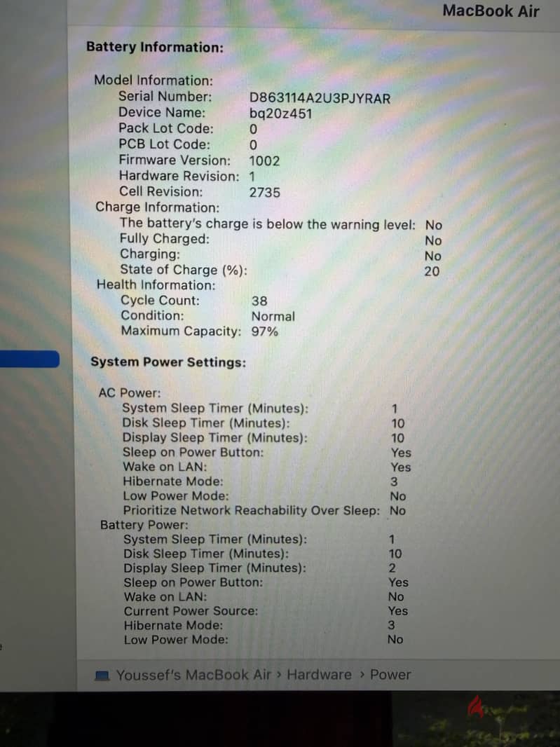 Macbook air M1 4
