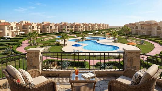 استلم مفتاحك وصيف فورا شاليه 127م بفيو بحر صريح في كورال هيلز الساحل الشمالي بمقدم 30%.