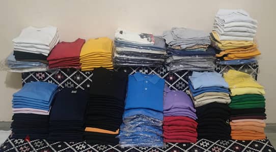 ٣٠٠ قطعة بولو وبيذك قطن  للبيع جديدة