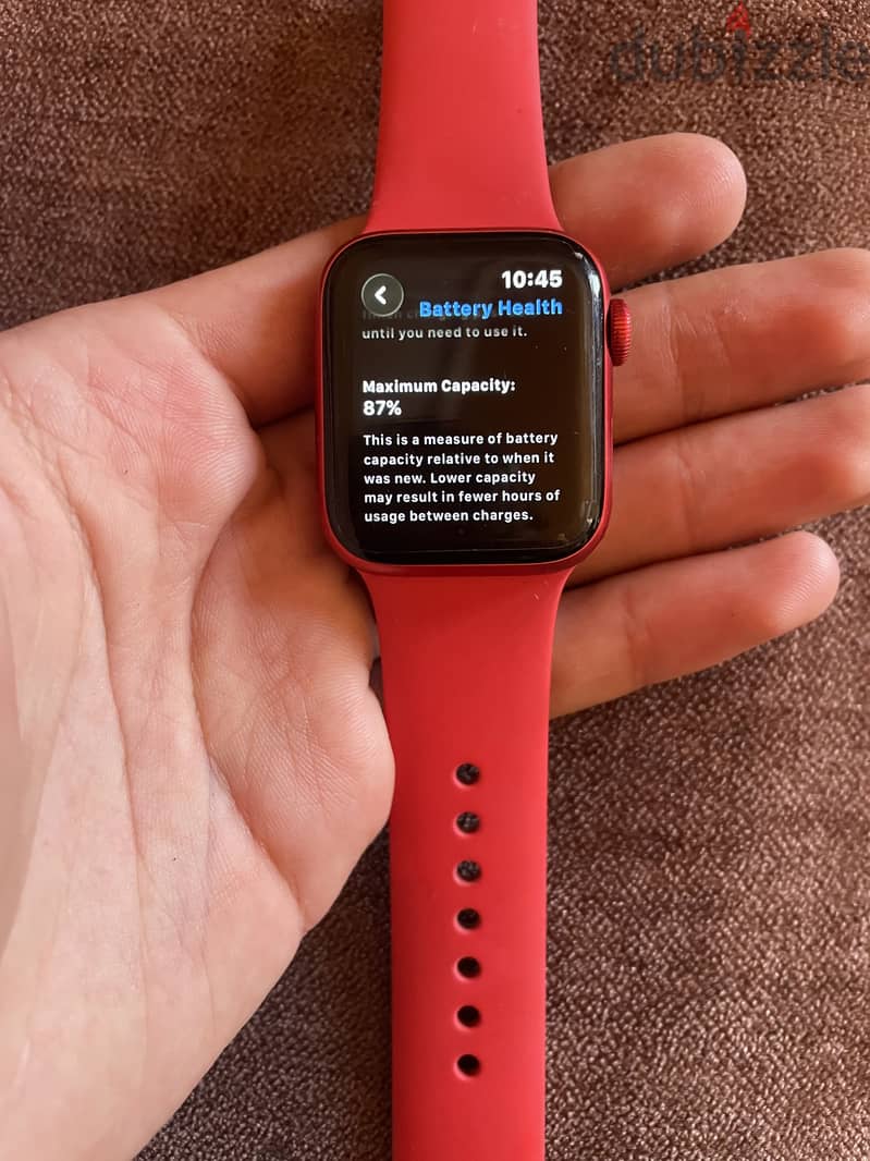Apple Watch Series 6 battery 87 4