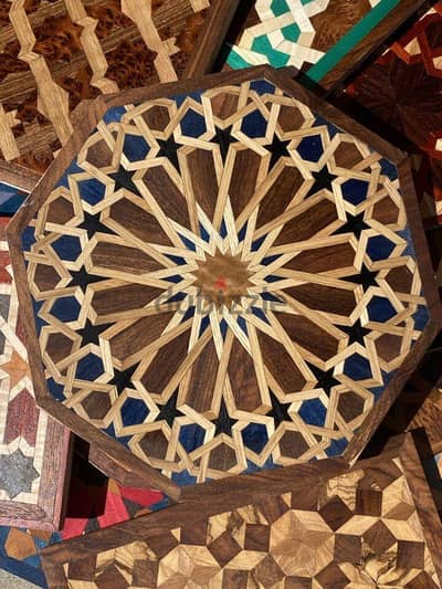 ماركتريه  خشب طبيعي