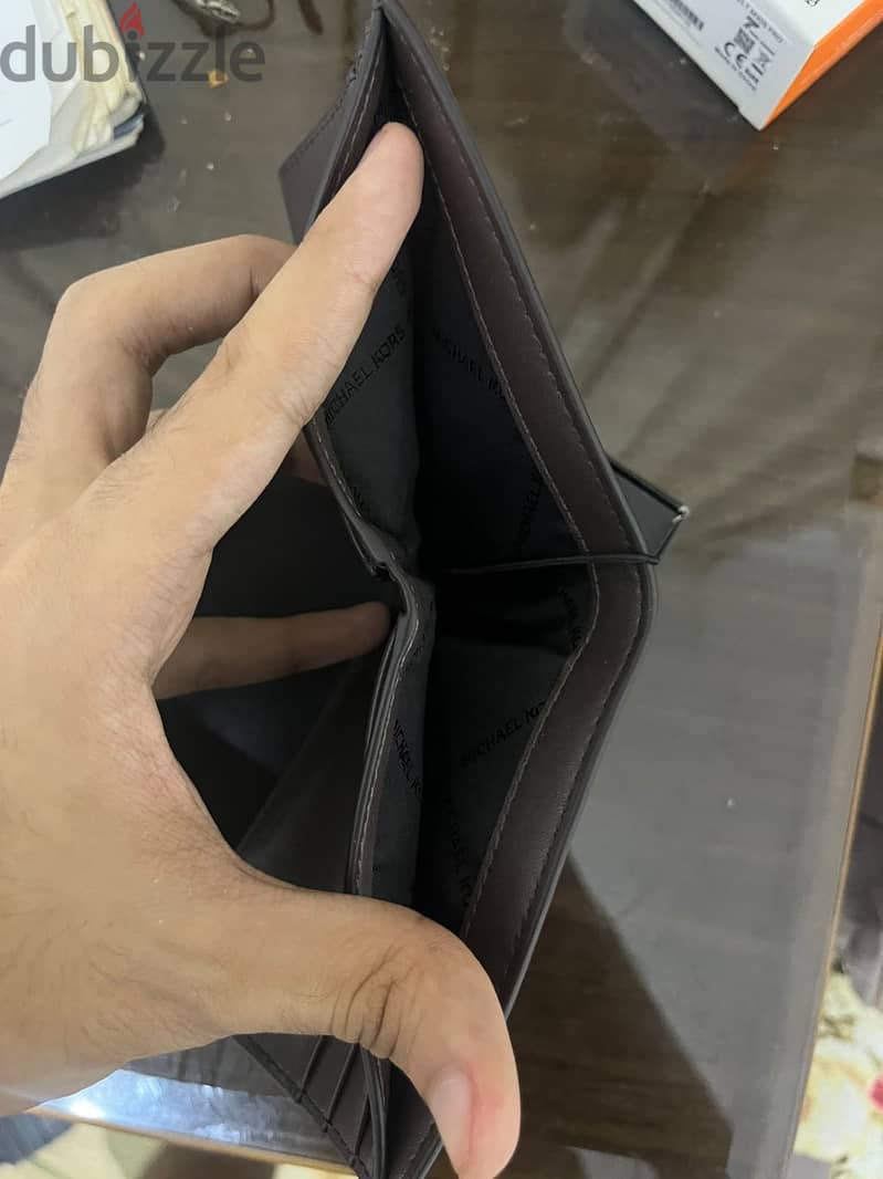 Mk wallet brown slimbillfold 8