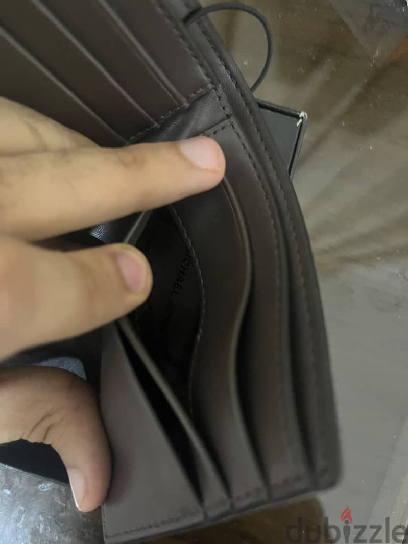 Mk wallet brown slimbillfold 9