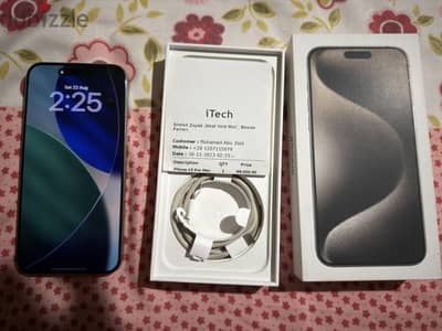 iPhone 15 Pro Max - 85% Battery