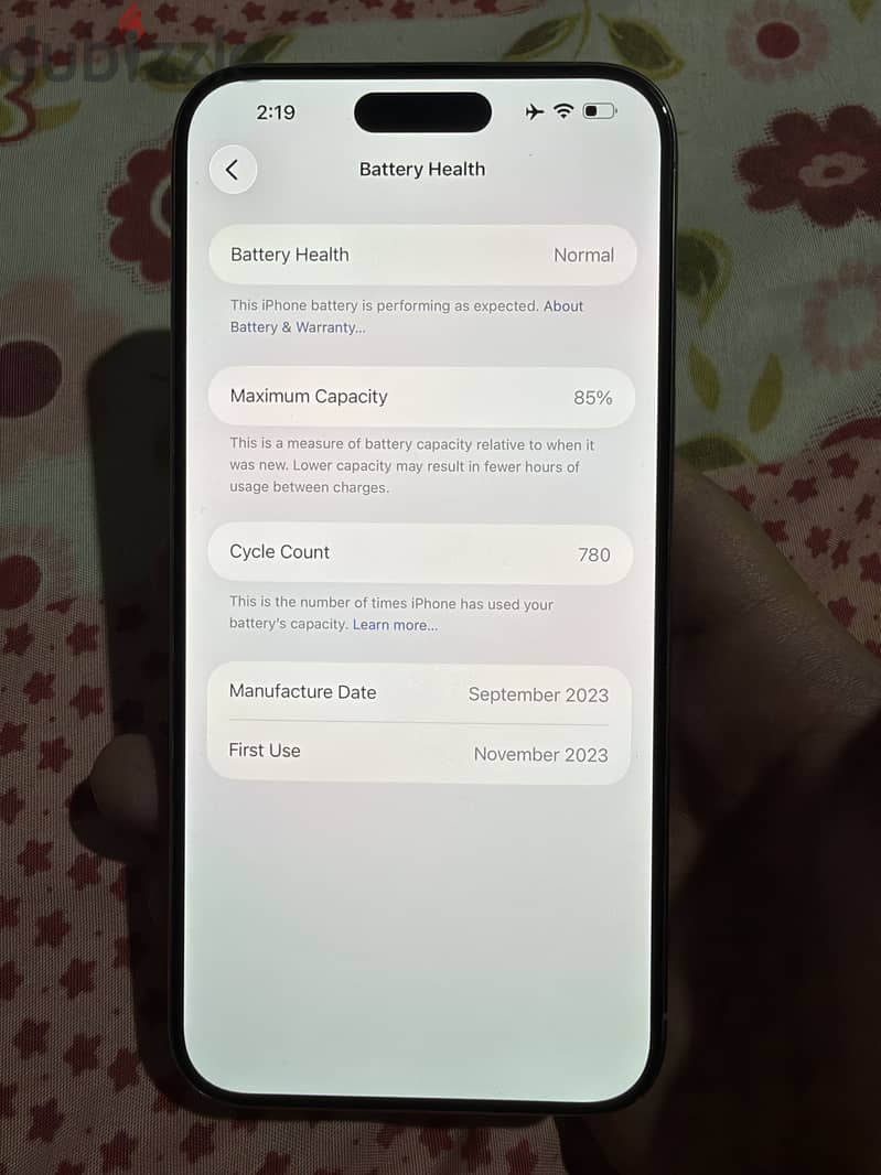 iPhone 15 Pro Max - 85% Battery 1