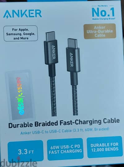 cable ankar 60w كبل  شاحن انكر