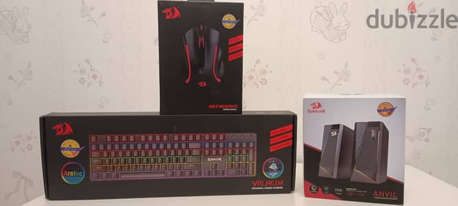 Redragon Peripherals and Accessories (Keyboard, Mouse, Speakers)
