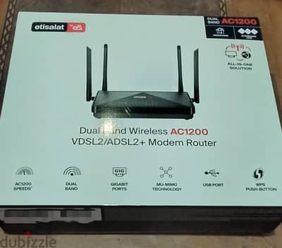 راوتر Etisalat (موديل AC1200 / D-Link DSL-245GE)