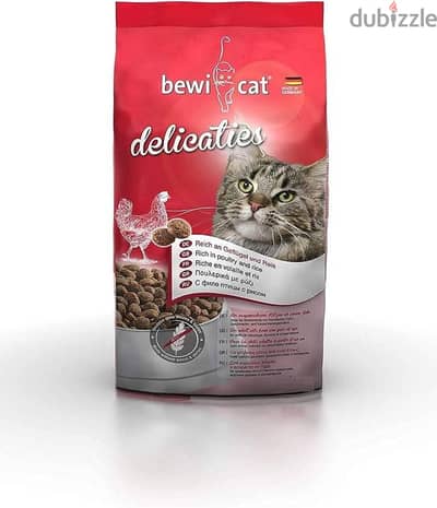عبوه bewi cat 1kilo delicaties chicken