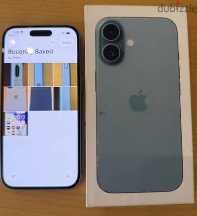 Apple Iphone 16 Ram 8 gb 128 gb Teal with original box