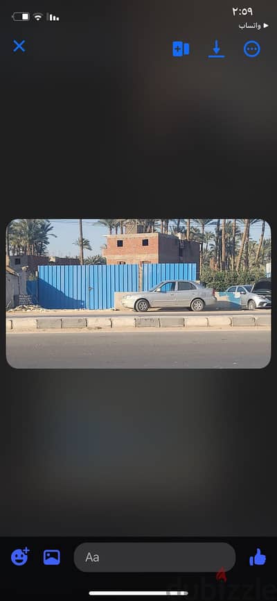 ارض للايجار على الطريق الابيض بابورواش مباشرة للاسفلت