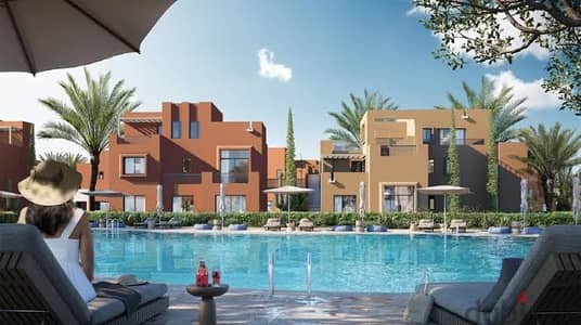 Chalet for resale Makadi heights 2 bedroom lagoon view delivery 2027