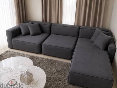 L shape Sofa set ركنة حرف ال