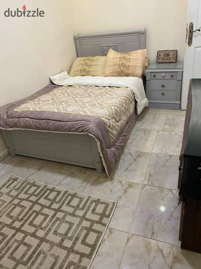Roshdy air-conditioned furnished apartments in Officers' housing, 2 rooms and reception with a sea view