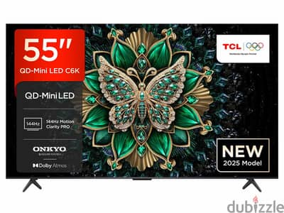  TCL C6K 55 بوصة — شاشة Gaming  قوية جدًا 144Hz
