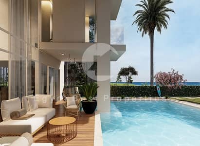 Corner Townhouse in Seashore | 3 Bedrooms | 1-Year Delivery - Ras el hekma - town house corner for sale in north coast