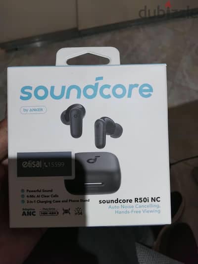 ايربودز انكر الاصليه بميزه عزل الصوت R50i Nc معاها كرتونه وقطع الغيار