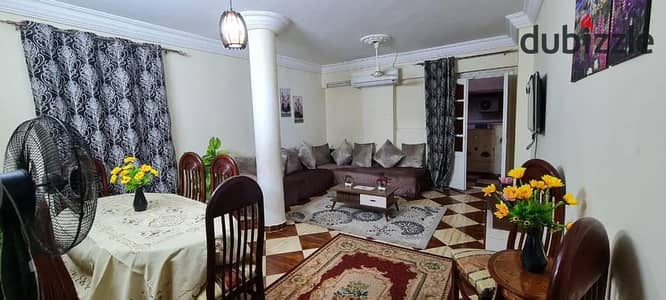 مفروش مندرة مكيف فيو بحر ٢ غرفة وريسبشن اول سكن ببرج جديد