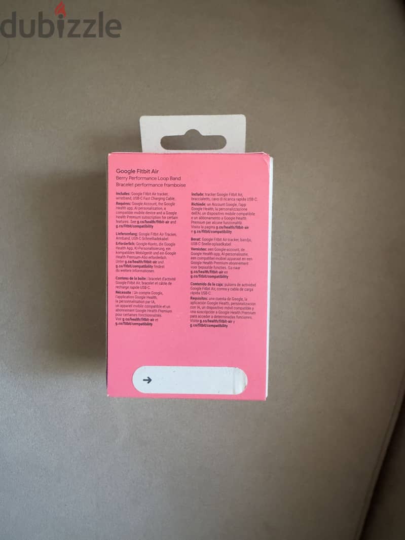 Google Fitbit Air - Raspberry Red 1