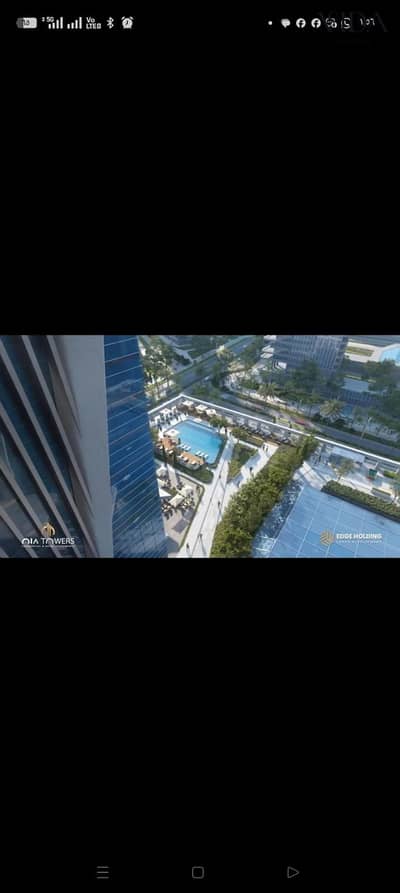 مكتب 55م متشطب بالكامل بالتكييفات في Oia Towers بالدور الـ16 بخصم قوي ولوكيشن مميز على محور بن زايد والنهر الأخضر