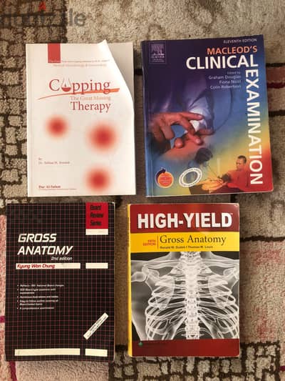 Medical Books Bundle (Macleod, Cross Anatomy, Cupping) - Clean