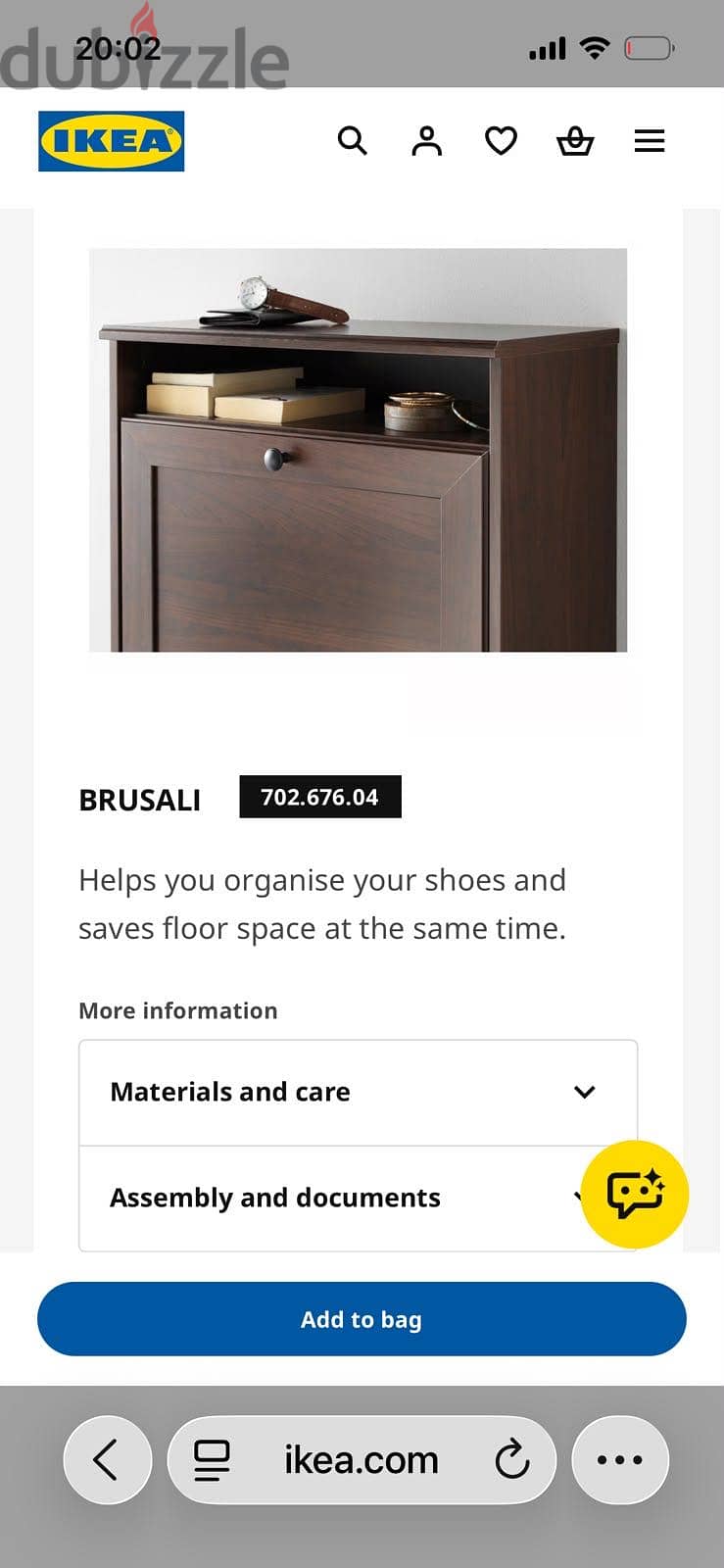 BRUSALI SHOE RACK - Excellent Condition 1