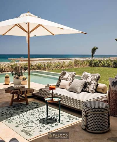 فيلا ستلام فوري متشطبه بالفرش والاجهزه والتكيفات  في قلب البحر لوكيشن vip وسعر لقطه مش هيتكرر مارينا 5 الساحل الشمالي
