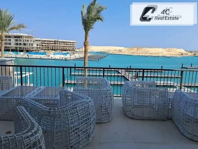 باقل من سعر الماركت لسرعه البيع شاليه تشطيب كامل Open view ريسيل فوري في مراسي بتقسيمه مميزة جاهز للمعاينه و الاستلام