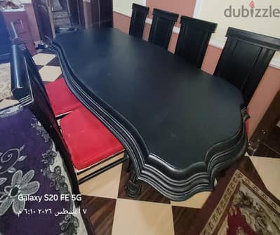 ترابيزة سفرة ٦ كراسى Dining table with 6 chairs