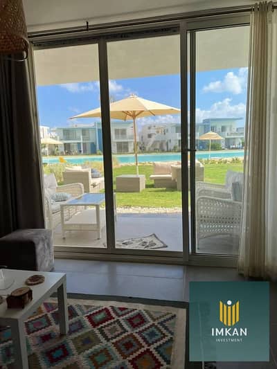 شالية بالتقسيط علي 9 سنين sea view في بانجلوز الساحل شمالي 108م متشطب ارضي بجنينة عالبيسين علي طول