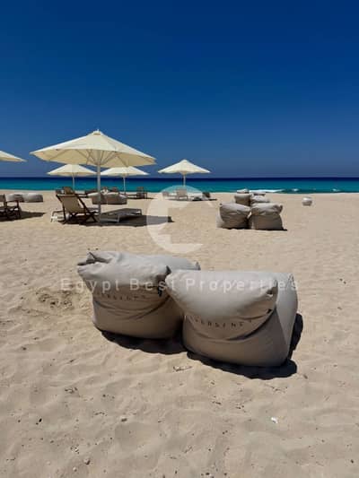 شالية متشطب بالتكييفات للبيع في مشروع Silver Sands بتقسيط يصل الي 8 سنين لمدة محدودة