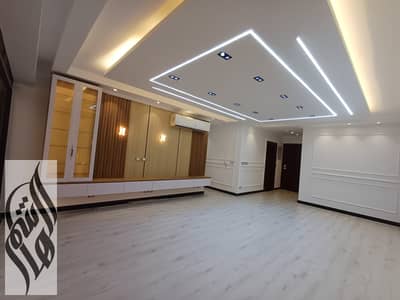 150 sqm ground-floor apartment in B8, 3 bedrooms including a master, 2 baths, private garden & parking, kitchen and AC included. EGP 10.95M.