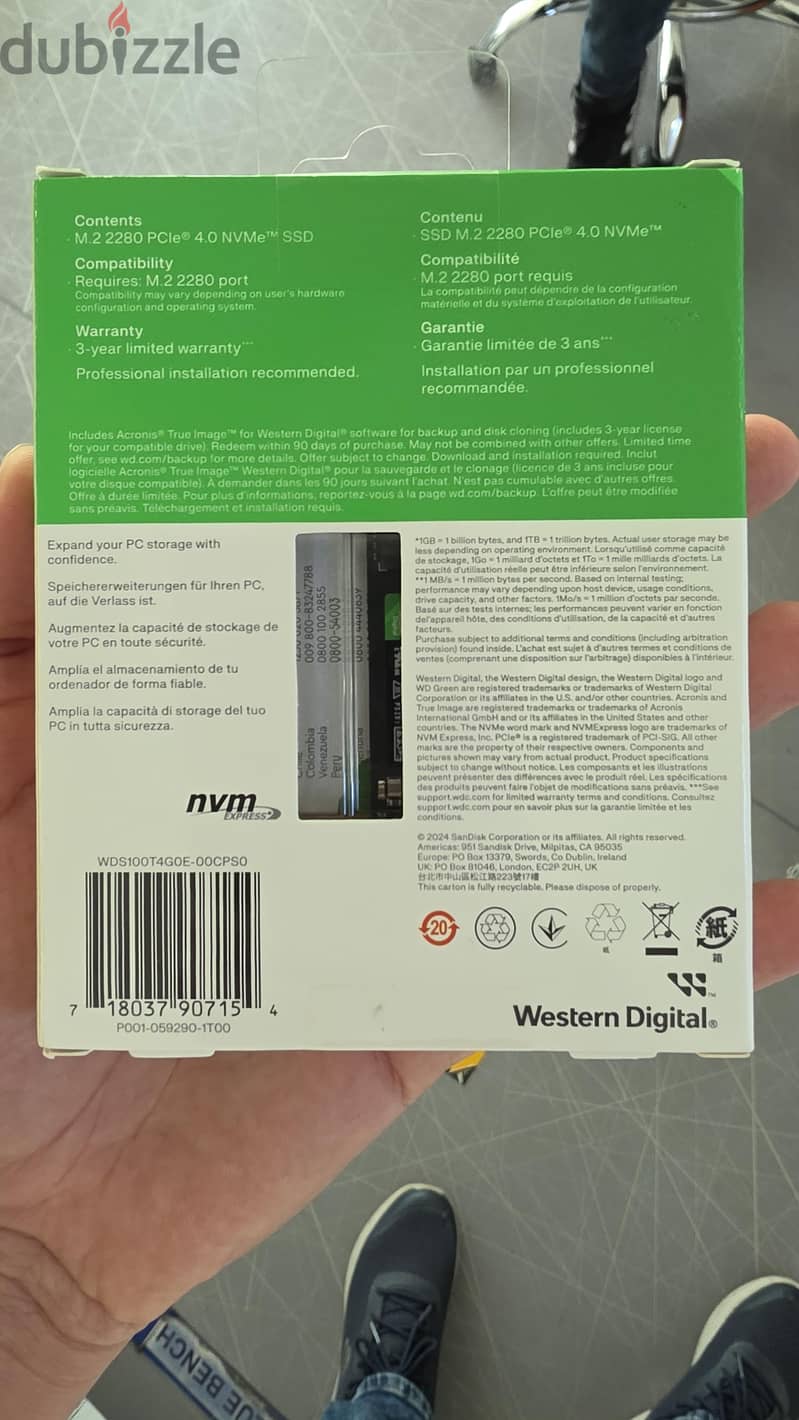 wd green nvme ssd 1TB 1