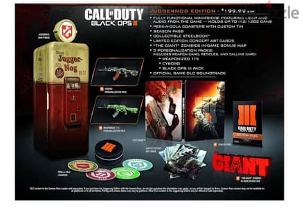 لهواة النوادر والكوليكتور  Call of Duty black ops 3 juggernog Edition